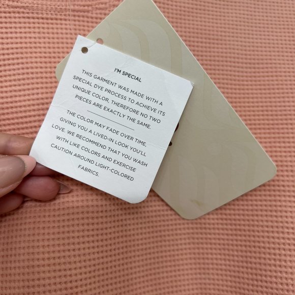 NWT Fabletics Anna Waffle knit tie back crop sweatshirt women's size S - Picture 6 of 8